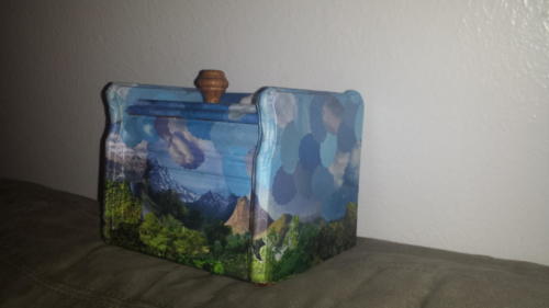 Decoupage Box Nature Scene