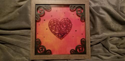 Illumiscape Geometric Heart Daytime, lights off