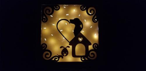 Illumiscape Dog in Dark