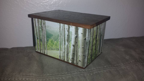Decoupage Aspen Tree Box