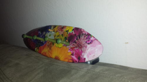Decoupage Peg Hanger Flowers