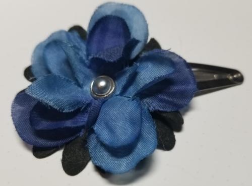 Flower Barrette Blues